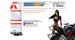 Desktop Screenshot of kennzeichenversand.de